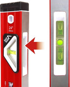 Goldblatt 3-Piece Torpedo Level Set - 9", 24", 48" Spirit Level Included, Aluminum Alloy Construction