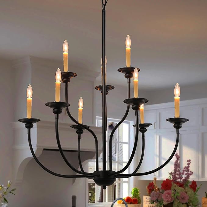 25 Pack Candle Light Bulbs, C26 Clear Torpedo Tip Candelabra Replacement Bulbs, 7 Watt Night Light Bulbs for Chandeliers, Electric Candle Lamp, C7/E12 Base