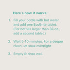 Owala EcoBrite All Natural, Powerful Cleaning Tablets, Cleans Stainless Steel, Tumbler, Insulated, Reusable, and Plastic Water Bottles, Chlorine and Phosphate Free (Pack of 10)