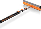 4-12 ft Window Washer Squeegee Kit with Extension Pole (20+ Foot Reach) // Long Handle Squeegee for Window Cleaning & Car Cleaning Multi-Use//Telescopic Professional Window Cleaning Squeegee for Home