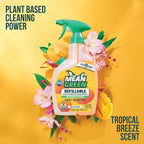 Mean Green Refillable Ultra Powered CONCENTRATE Bathroom Cleaner, Tropical Breeze, 14.3 Ounce