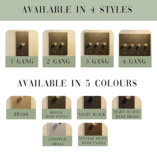 Brass Dimmer Light Switch – 120V AC – Solid Brass Wall Plate for LED Bulbs – Handcrafted Rotary Dimmer with Knurled Knob – UL Listed Flicker-Free Dimming | Vintage Style Light Control for Home Décor