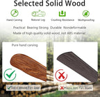 42” Ceiling Fan with Lights and Remote Control Ceiling Fan, Wooden Ceiling Fan with Lights Silent Reversible DC Motor with 3 Blades for Farmhouse, Living Room, Bedroom, Office. (Black + Walnut)