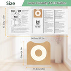 15 Pack 23743 VF3502 Vacuum Bags Compatible with Ridgid 12 to 16 Gallon Wet Dry Vacuums, High Efficiency Replacement Filter Bags for Model WD1950 WD1956 WD1850 WD1851 RV2400HF WD1450 WD1680 WD1270