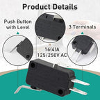 2 Pcs 7305150 Water Softener Rotor Position Switch Replacement for GE Kenmore Softener 7030705 7030713 9001800 WS21X10003 Models(Black)