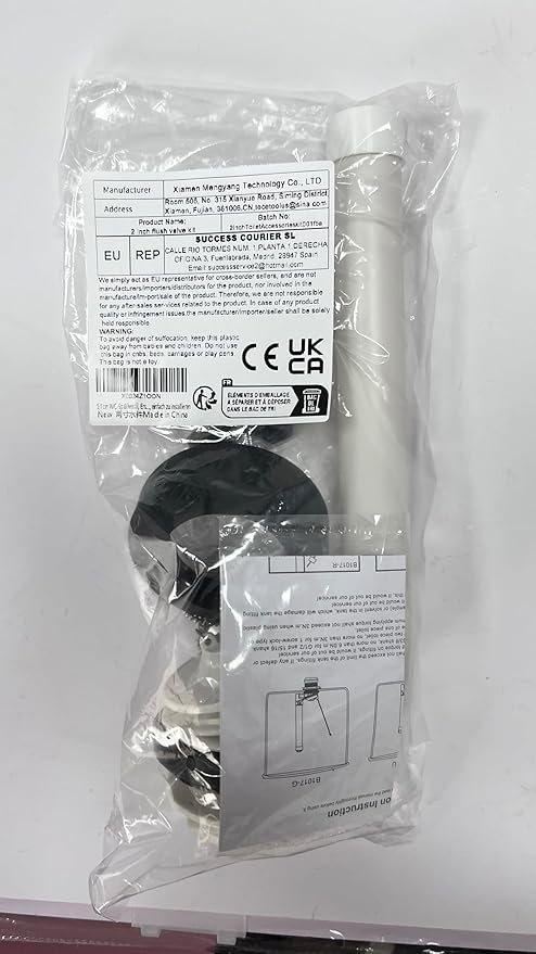 2-Inch Toilet Flush Valve Replacement 2-piece Toilet Tank Parts with Gasket and Bolts Fit for Kohler/American Standard, Easy to Install