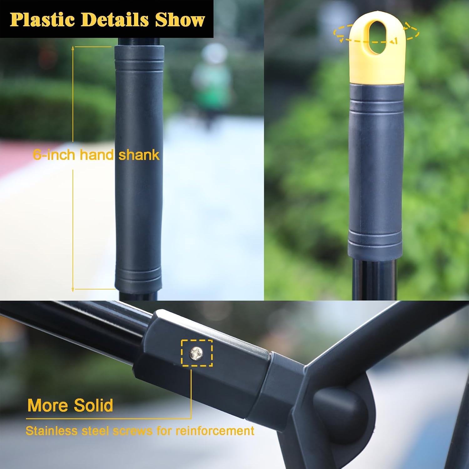 Heavy Duty Commercial Broom,Upgraded Angle Brooms for Sweeping Indoor and Outdoor,Perfect Black Broom of Kitchen,Garage