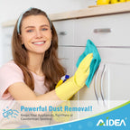 AIDEA Microfiber Cleaning Cloth-50PK, Soft Microfiber Towels for Cars, Absorbent Cleaning Rags, Lint-Free Streak-Free Wash Cloths for House, Kitchen, Window(12in.x12in), Blue