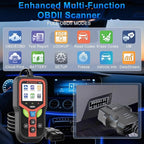 2025 Upgraded OBD2 Scanner Diagnostic Tool, Check Engine Lights and Clear Vehicle Trouble Codes with Professional Battery Start Test, Cloud Printing Enhanced Car Scanner for All Vehicles Since 1996