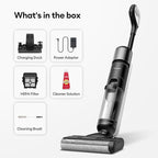 Ultenic Wet Dry Vacuum Cleaner, Cordless Vacuum Mop Combo with Self-Cleaning, 50min Runtime, Smart Mess Detection, Edge Cleaning, LED Display, 3-in-1 Floor Cleaner Machine for Hard Floor, AC1 Elite