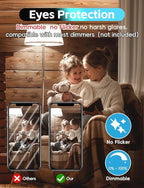 Jensense LED Edison Light Bulbs 8 Watt Dimmable 5000K Daylight White, E26 60 Watt Equivalent, Vintage Bulbs 800lm CRI 90 Clear Glass 96 Pack