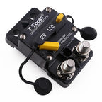 E9 150A Amp Circuit Breaker Double 3/8" Studs with Manual Reset 12V - 48V DC | UL Certified, Waterproof IP67 150A Switchable