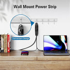 K KASONIC - 25-Feet 3 Outlet Extension Cord, UL Listed, 16/3 SJTW 3-Wire Grounded, 13 Amp 125 V 1625 Watts, Multi-Outlet Indoor/Outdoor Use, Black