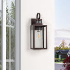 MICSIU 2 Pack Motion Sensor Outdoor Wall Lights Fixture, 18 Inch Oil Rubbed Bronze Dusk to Dawn Outdoor Lighting, Extra Large Exterior Wall Lights for House, Porch, Pathway, Patio