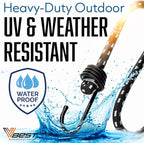 Heavy Duty Bungee Cords with Hooks - 10 Piece 18 Inch Bungie Cords Set