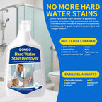 Hard Water Stain Remover, Shower Glass Door Cleaner Cream For Hard Water Stain,Bathroom Glass,Windows,Tile,Grout,Toilet Bowl,Calcium Build Up,Hard Water Cleaner 16.91 Oz (670 Grams)