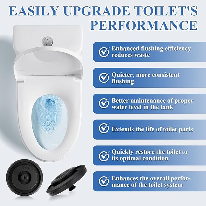 Toilet Fill Valve Seal Replacement Part Compatible with Fluidmaster 200,242, 400 and 747 Toilet Tank Fill Valve Parts,for Kohler 83143 (10 pack)