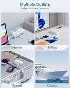 US to Japan Adapter, 1875W 2 Prong Extension Cord 5 FT with 180 Rotating Flat Plug, Type A Travel Adaptor for USA to Japanese Tokyo Canada Mexico Philippines Peru China Colombia