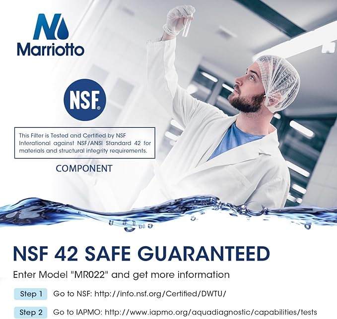 MARRIOTTO EPTWFU01 Water Filter Replacement, Compatible with, EWF02, Pure Source Ultra II, 4 count