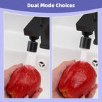 Hibbent NSF/ANSI/CAN 61 Certified Faucet Aerator, 360 Degree Swivel Kitchen Sink Aerator, CUPC Certification Dual-function Sprayer Faucet Replacement Part 55/64 Inch Female Thread - Matte Black