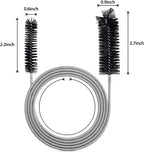 Drain Brush Pipe Cleaning Brush Slim Drain Hole Cleaning Tool Hose Flexible Feeding Tube Cleaning Brush Black Color