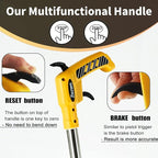 Zozen Professional Measure Wheel, with Brake & Handle Reset - Advanced Collapsible/Mechanical, Distance Measuring Wheel in Feet [Up To 10,000Ft], with Cloth Carrying Bag.