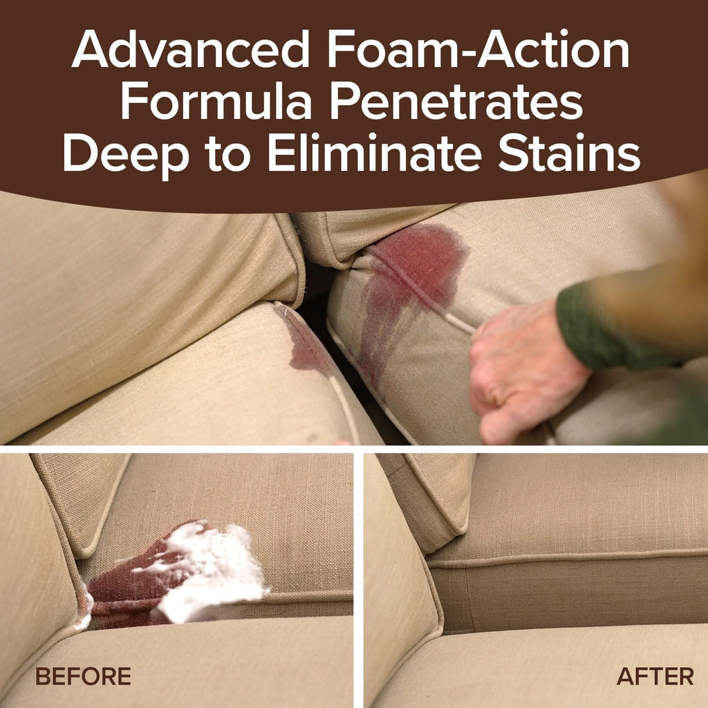 Bull Shot Carpet Spot & Stain Remover by Horsepower, AS SEEN ON TV, Made In USA, Just Point & Spray, Stain-Lifting Foam-Action, Pet Stains & Odors, Coffee, Soda, Wine, Grease, New & Old Stains & More