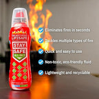 LifeSafe Technologies StaySafe All-in-1 Portable Fire Extinguisher, Compact Fire Spray Easy to use on 10 Types of Fires, Non-Toxic & Eco-Friendly