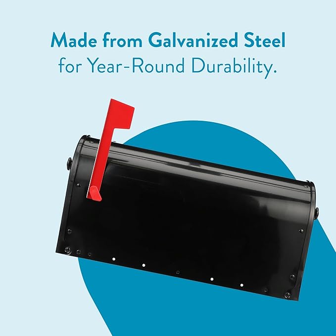 Gibraltar Mailboxes OM160BEC Outback Double Door, Large Capacity Mailbox, Black