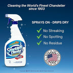 Sparkle Plenty Chandelier Cleaner Drip Dry Spray No Wipe - Dust Remover & Streak Free Glass Cleaner Spray for Crystal Chandelier & Window Screen - Versatile Household Cleaning Supplies (32 oz, 2 Pack)