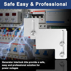 Generator Interlock Kit for Eaton Cutler Hammer Challenger, 150-200 Amp Panels, 1 1/4 to 1 1/2 Inch Breaker Spacing, Safe & Easy Home Generator Connection(BR-200)