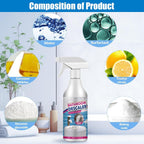 NBDIB 2PC Bathroom Descaler Foam Cleaner Spray,Stubborn Stains Cleaner,2025 Upgraded Bathroom Descaler Spray,All Purpose Rinse Cleaning Foam for Toilet, Bathtub, Tile, Glass, Sink