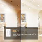 CycevSun 16 Pack 4 Inch LED Recessed Lights with Night Light - Canless Ultra Thin Wafer Downlight Soffit, Dimmable & 5 Color Temperature Selectable, 9W, ETL & Energy Star