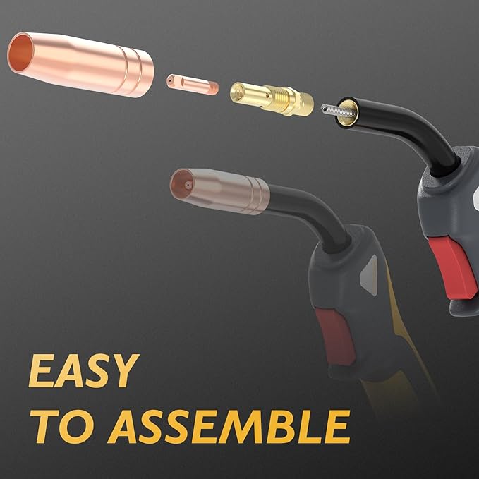 TOOLIOM MIG Welding Gun Torch Stinger Replacement for Lincoln Magnum 100L K530-5, MIG Gun 100A 10FT Cable