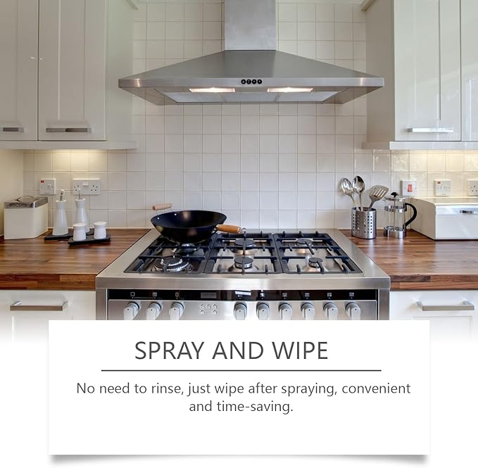 Greasy Dirt Clean Spray, Degreaser Cleaner Heavy Duty, Kitchen Cleaner, All Purpose Stain Removal Cleaners, Oven And Grill Cleaners Clean Up Kitchen Oil Stains(3, pcs-120ml)