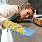 Maxcheck 100 Pcs Sticky Tack Cloth Woodworking Painters Wax and Silicone Free Tack Cloths for Removing Dust Rags Automotive Painting for Automotive, 18 x 36'' (Blue)