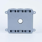 1/2-Inch or 3/4-Inch Weatherproof Electrical Junction Box with Adapters, Gray, Indoor/Outdoor Installation (Two-Gang Box)