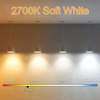 5 Inch Edison Bulb, 2700K Soft White E26 Led Bulb 6W Dimmable, 800LM T10 T9 Bulb Clear Glass Tubular Light Bulbs, AC 120V Equal 80 Watt Bulbs for Chandelier Pendant Wall Light - 6Pack