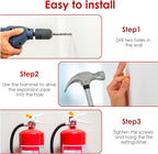 24Pack Fire Extinguisher Mount & Bracket Universal Fire Extinguisher Holder 20Lb Metal Hooks with Screws Wall Mounted Hanger