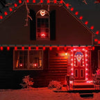 C9 Red Valentines Christmas Replacement Bulbs, 25 Pack C9 Incandescent Light Bulbs Ceramic Red Light Bulbs for Valentines Christmas String Lights, E17 Intermediate Base, 7 Watts