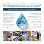 Reusable Antibacterial Cleaning Cloths – Removes 99.99% of Bacteria with Just Water | Silver-Embedded, Chemical, Odor, Streak & Scratch-Free for All Surfaces | 4 Pack