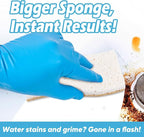 AIDEA XL Scrub Sponges Non-Scratch, 6Count, Large Natural Sponge for Non Stick Cookware, Sponges Kitchen, Cellulose Cleaning Sponge for Dishes, Kitchen, Bathroom, Household