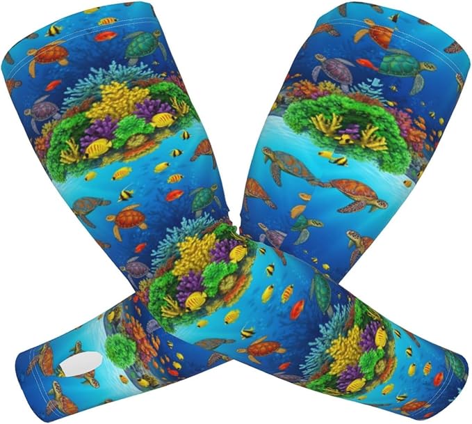 Men Women Anti-Slip Cooling Arm Sleeves Comfortable Sunshade for Summer Sports