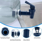 Replacement Cooler Faucet Water Bottle Jug, BPA-Free Plastic Spigot Spout Water Beverage Lever Pour Dispenser Valve, Crock Tap (2 Blue)