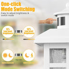 2 Packs Motion Sensor Outdoor Lights, Outside Light Fixtures for House White, Porch Lights Outdoor 2- Pack with E26 Sockets & Tempered Glass, Waterproof Exterior Wall Lights Motion Sensor