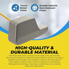 Qualihome Toto Toilet Handle Replacement Nickel THU004-CP - Side Mount Toilet Handle Tank Flush Lever - Nickel