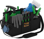 15 Inch Tool Bag, Utility Tool Tote Bag with Shoulder Strap for Organizing Electrician, Cleaning, Gardening Tools, Tool Storage Bag Convenient Storage and Access to Tools