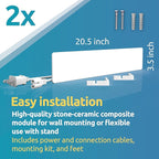 ELIAS Mold killer - Black mold remover for walls without chemicals - Wall heating for every room - Powerful anti-mold heating as an alternative to moldspray - Permanently mold-free (1, Set of 2)