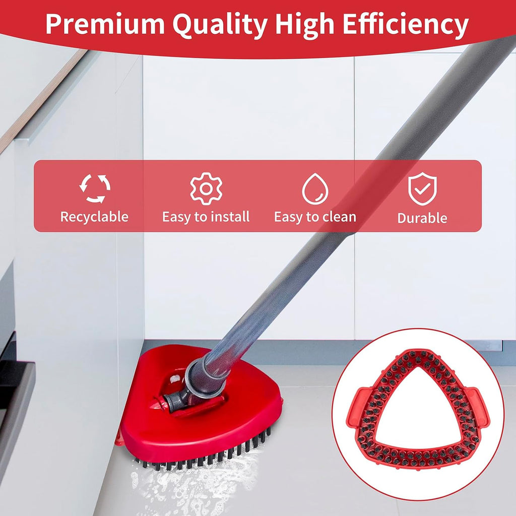 Spin Mop Replace Head Base Scrub Brush Head Replacement for O Ceda RinseClean 2 Tank System (2 Pack)