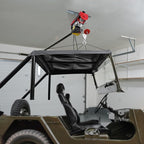 VEVOR Electric Hoist, 1320 lbs 120V Electric Winch with 328 ft Wireless & 14 ft Wired Remote Control, 40 ft Single Cable Lifting Height, Single/Double Slings, Lift Hoist for Garage Warehouse Factory